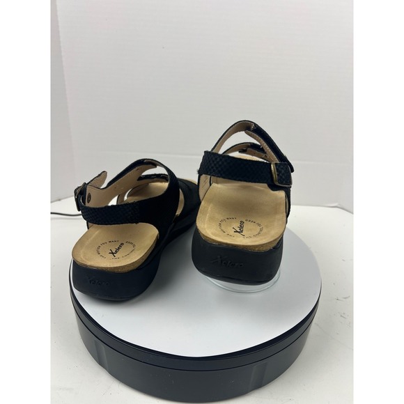 Xelero Women's Black Leather Comfort Walking Arch Support Sandals 12.5-13 (43) - Picture 8 of 17